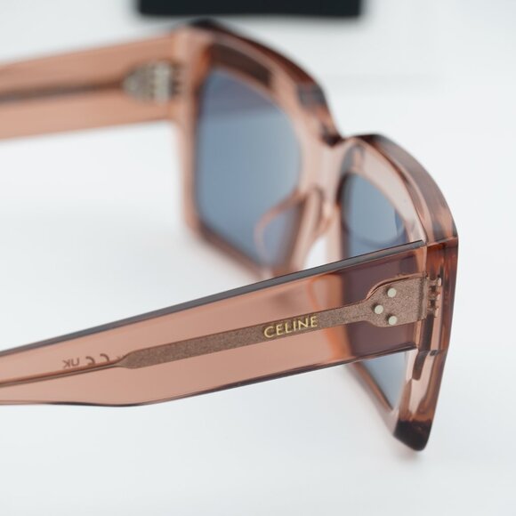 Celine CL40280U 74V Rectangle Sunglasses - Rose/Blue - Picture 6 of 10